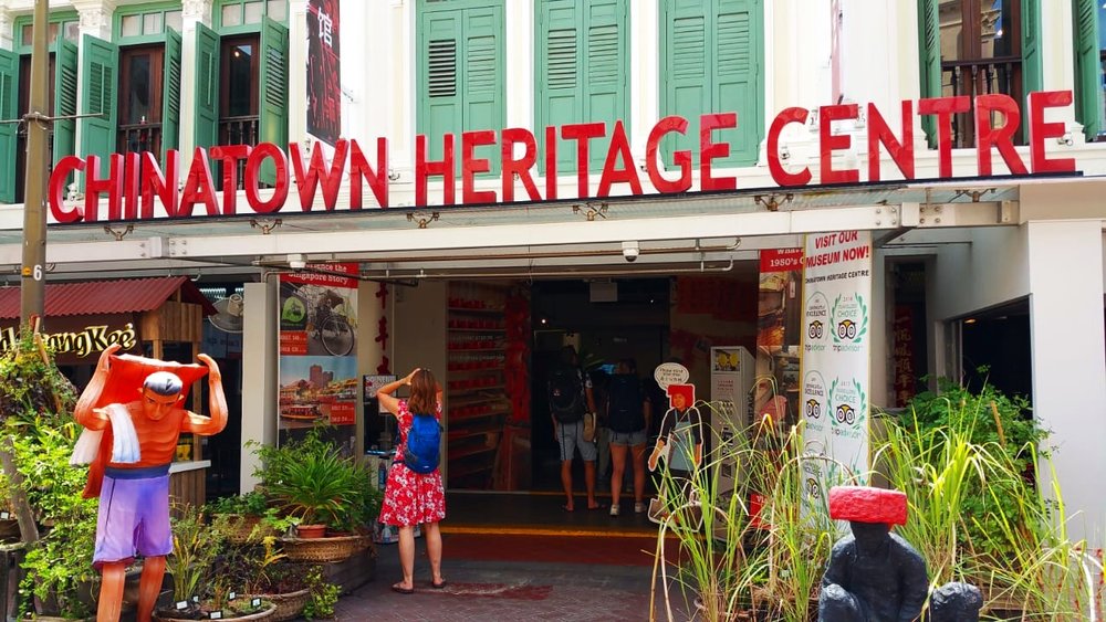 Colorful Shophouses In Singapore: Chinatown Heritage Centre