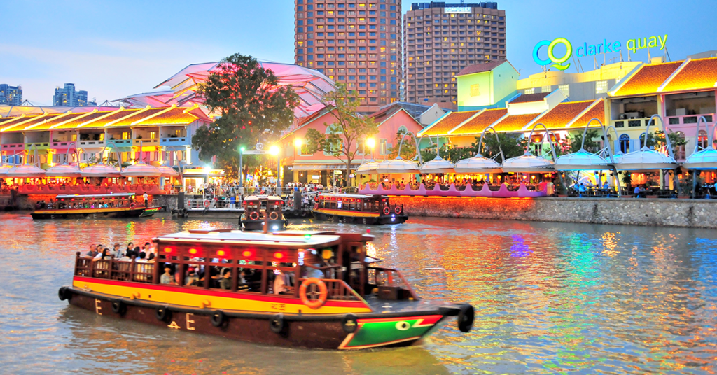 Colorful Shophouses In Singapore: Clarke Quay/ Boat Quay